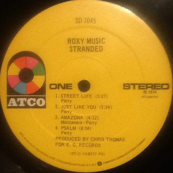 Roxy Music : Stranded (LP, Album, RP, Gat)
