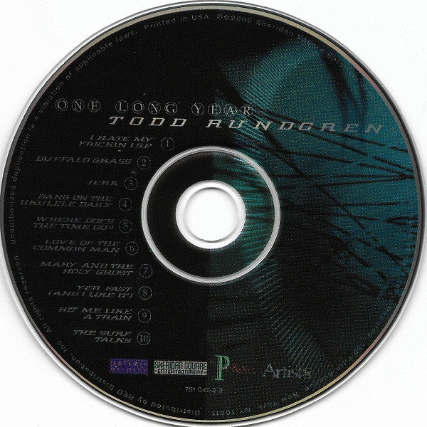 Todd Rundgren : One Long Year (CD, Album)