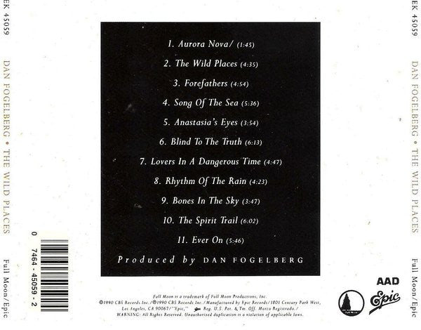 Dan Fogelberg : The Wild Places (CD, Album)