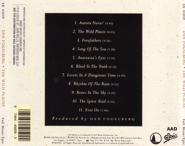 Dan Fogelberg : The Wild Places (CD, Album)
