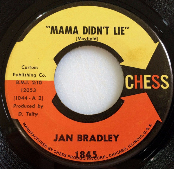 Jan Bradley : Mama Didn't Lie / Lovers Like Me (7")