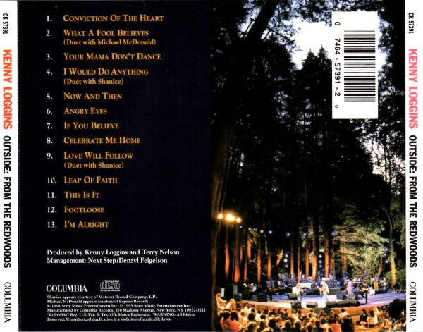 Kenny Loggins : Outside: From The Redwoods (CD, Album)