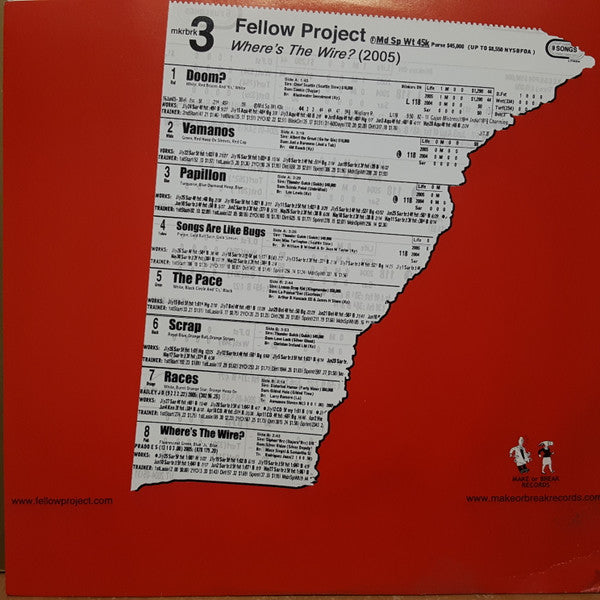 Fellow Project : Where's The Wire? (10")