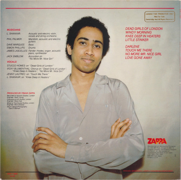 L. Shankar* : Touch Me There (LP, Album)