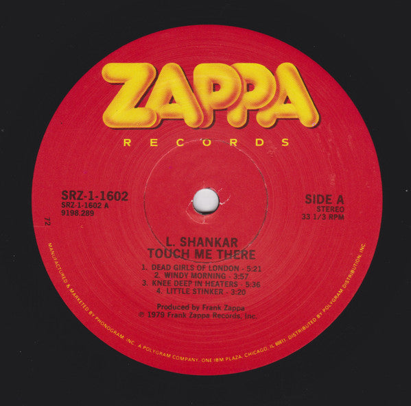 L. Shankar* : Touch Me There (LP, Album)
