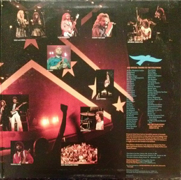 Lynyrd Skynyrd : Southern By The Grace Of God: Lynyrd Skynyrd Tribute Tour 1987 (2xLP, Album, Club)