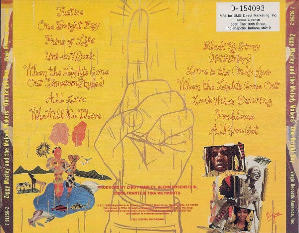 Ziggy Marley And The Melody Makers : One Bright Day (CD, Album, Club)