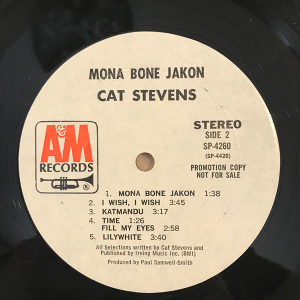 Cat Stevens : Mona Bone Jakon (LP, Album, Promo, Mon)