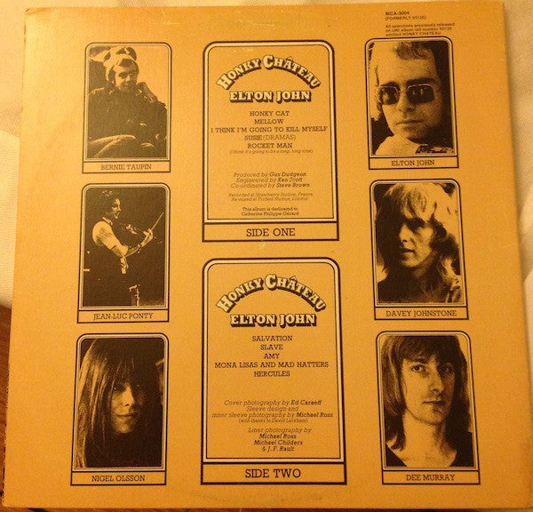 Elton John : Honky Château (LP, Album, RE)
