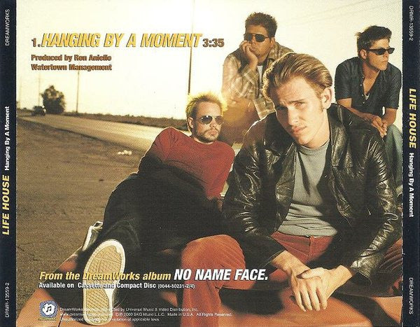 Lifehouse : Hanging By A Moment (CD, Single, Promo)