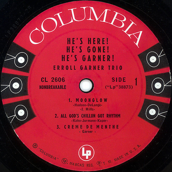 Erroll Garner : He's Here! He's Gone! He's Garner! (10")