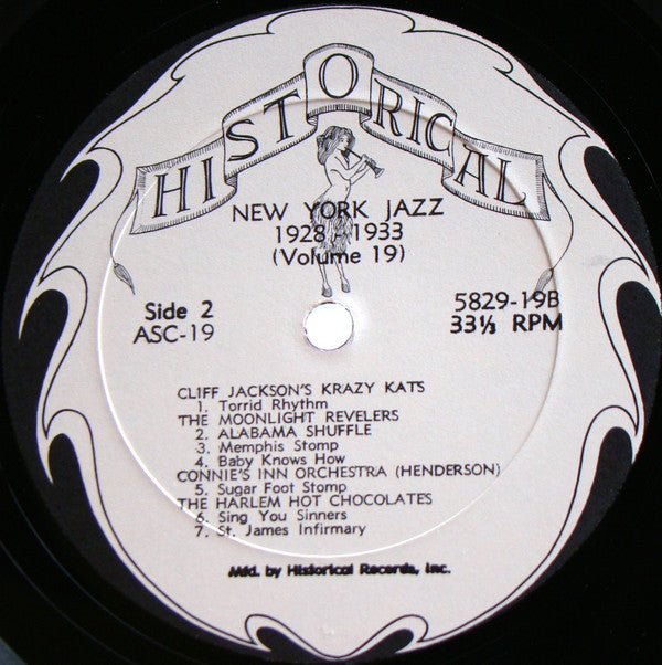 Various : New York Jazz 1928-1933 (LP, Comp, RE)