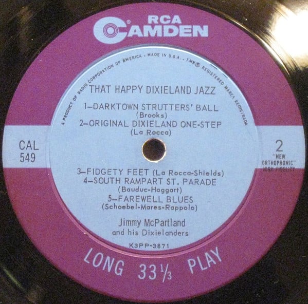 Jimmy McPartland And His Dixielanders : That Happy Dixieland Jazz (LP, Album)