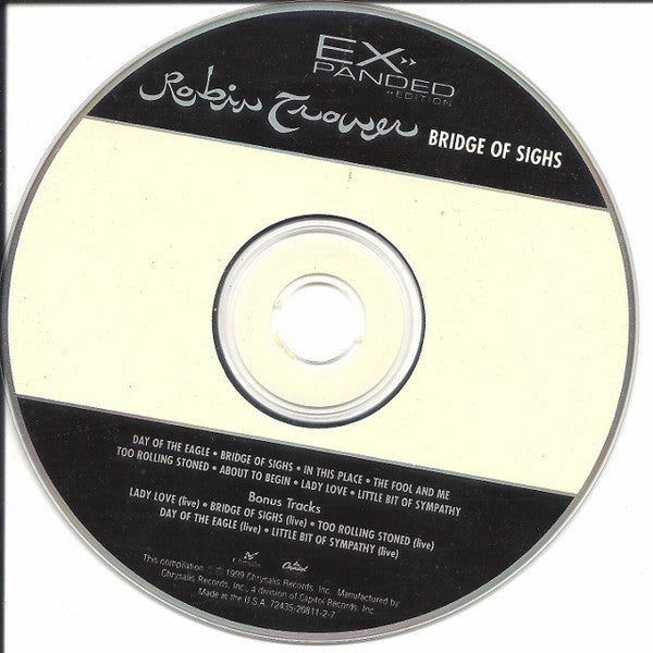Robin Trower : Bridge Of Sighs (CD, Album, RE, RM)