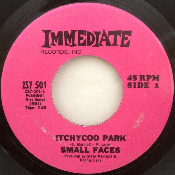 Small Faces : Itchycoo Park (7", Single)