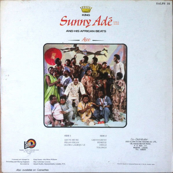 King Sunny Ade & His African Beats : Ajoo (LP, Album)