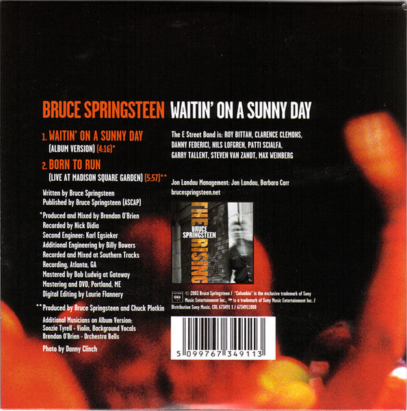 Bruce Springsteen : Waitin' On A Sunny Day (CD, Single, Car)
