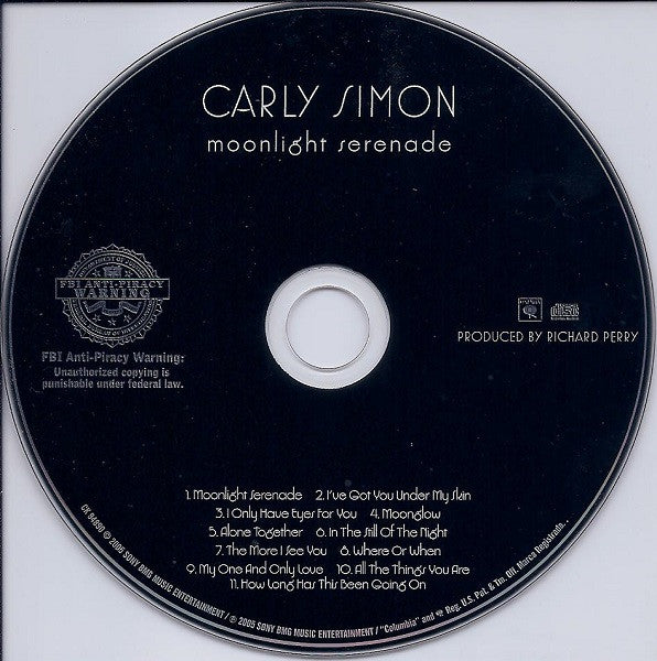 Carly Simon : Moonlight Serenade (CD, Album)