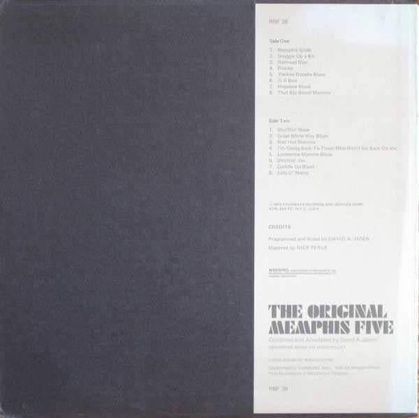 The Original Memphis Five : The Original Memphis Five (LP, Comp)