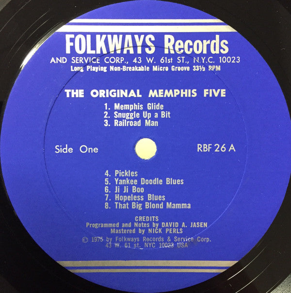 The Original Memphis Five : The Original Memphis Five (LP, Comp)