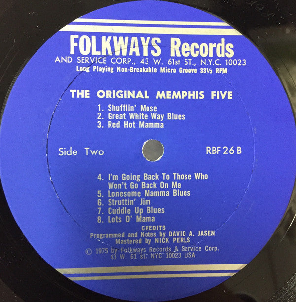The Original Memphis Five : The Original Memphis Five (LP, Comp)