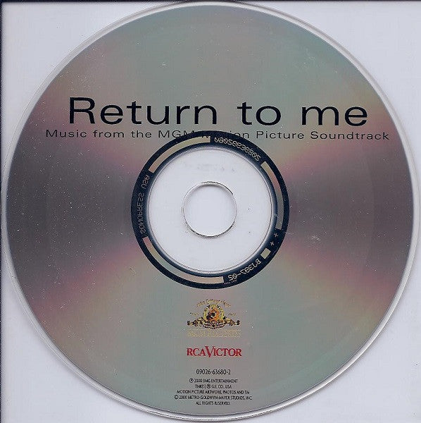 Various : Return To Me (Music From The MGM Motion Picture Soundtrack) (CD, Album)