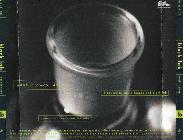 Black Lab : Wash It Away (CD, Single, Promo)