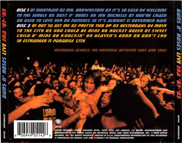 Guns N' Roses : Live Era '87-'93 (2xCD)