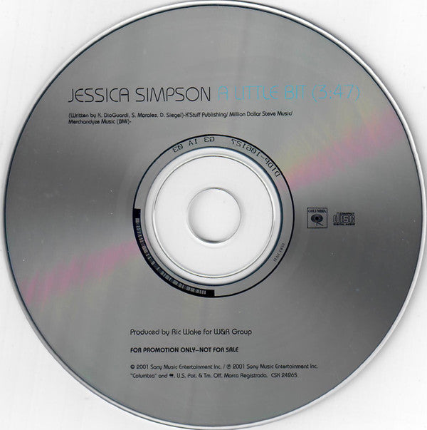 Jessica Simpson : A Little Bit (CD, Single, Promo)