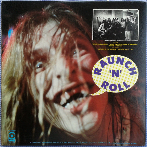 Black Oak Arkansas : Raunch 'N' Roll Live (LP, Album, RE, PR,)