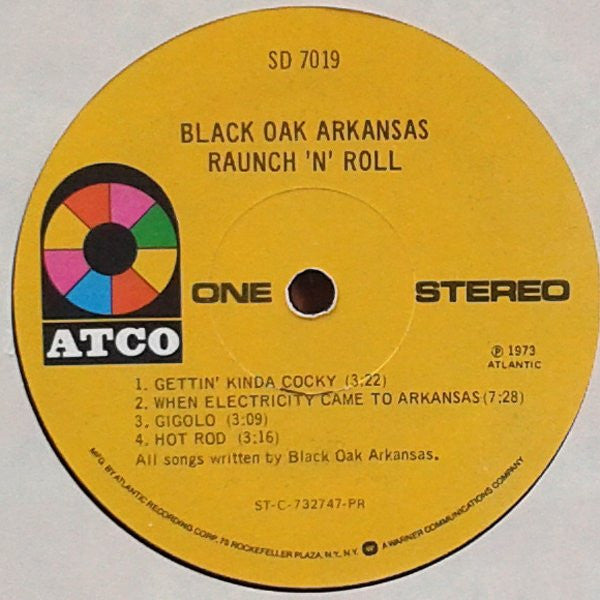 Black Oak Arkansas : Raunch 'N' Roll Live (LP, Album, RE, PR,)