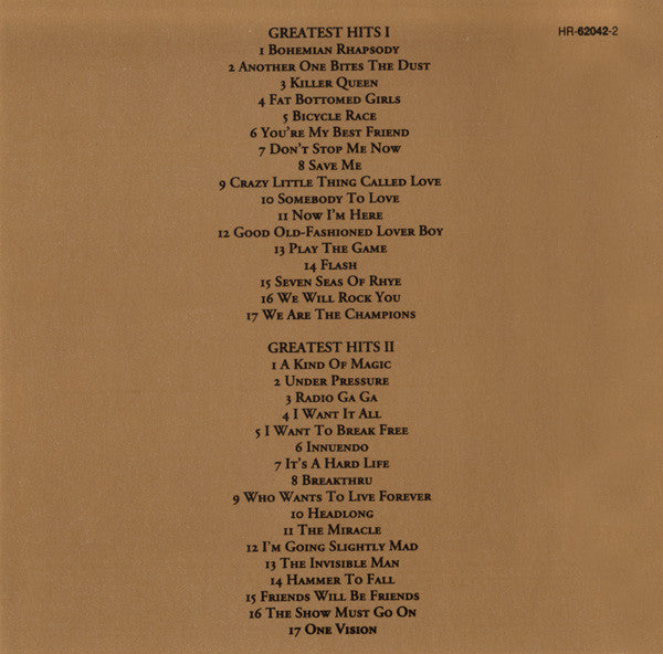 Queen : Greatest Hits I & II (2xCD, Comp)