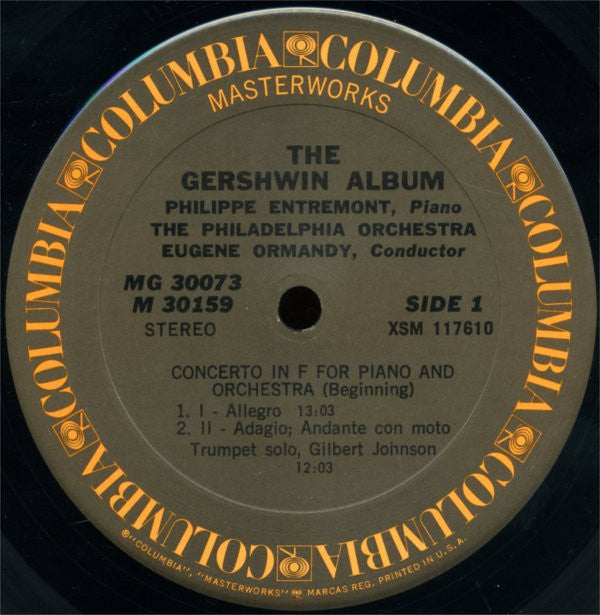Gershwin* - Eugene Ormandy · Philadelphia Orchestra*, Philippe Entremont : The Gershwin Album (2xLP, Album)