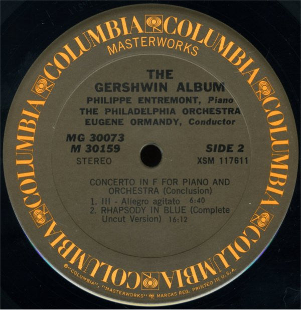 Gershwin* - Eugene Ormandy · Philadelphia Orchestra*, Philippe Entremont : The Gershwin Album (2xLP, Album)