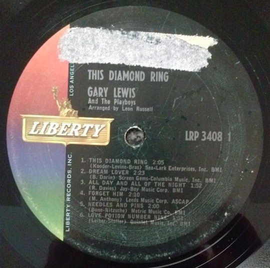 Gary Lewis & The Playboys : This Diamond Ring (LP, Album, Mono, San)