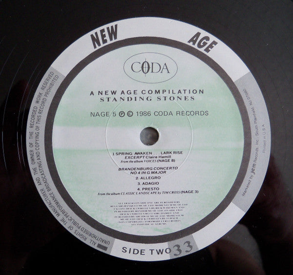 Various : A New Age Compilation Standing Stones (LP, Comp)