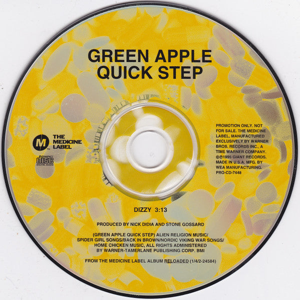 Green Apple Quick Step : Dizzy (CD, Single, Promo)