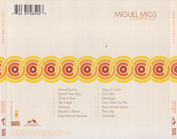Miguel Migs : Colorful You (CD, Album)