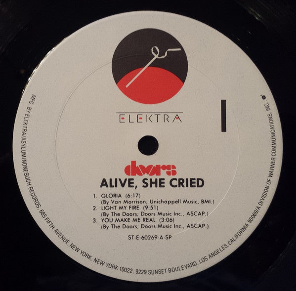 The Doors : Alive, She Cried (LP, Album, Club, CRC)