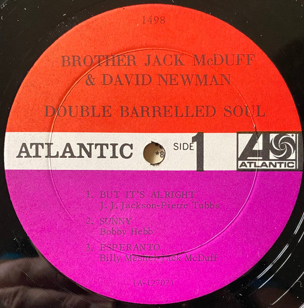 Brother Jack McDuff And David "Fathead" Newman : Double Barrelled Soul (LP, Album, Mono)