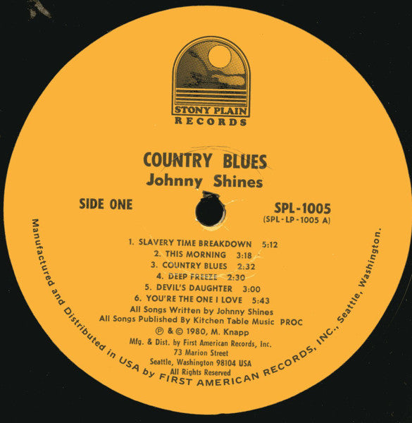 Johnny Shines : Country Blues (LP, RE)