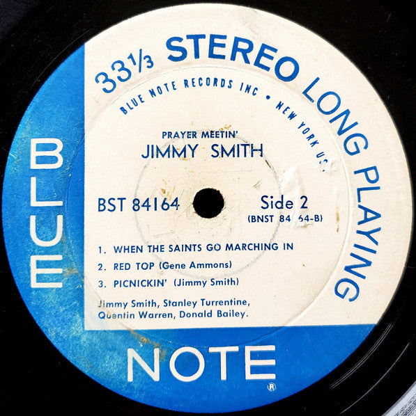 Jimmy Smith With Stanley Turrentine : Prayer Meetin' (LP, Album)