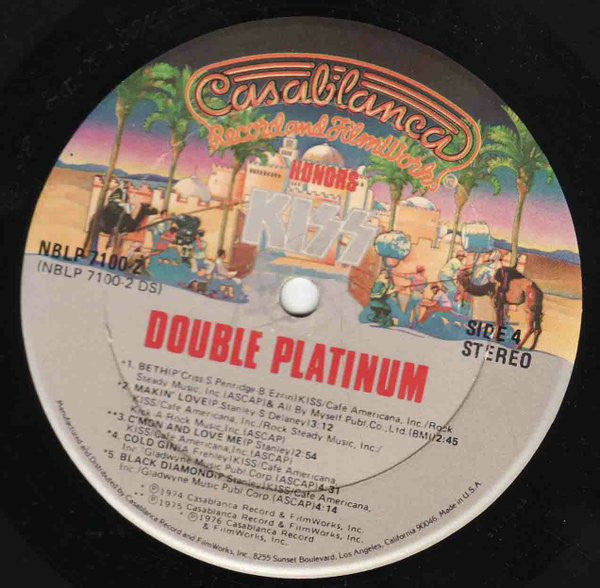 Kiss : Double Platinum (2xLP, Comp, Gol)