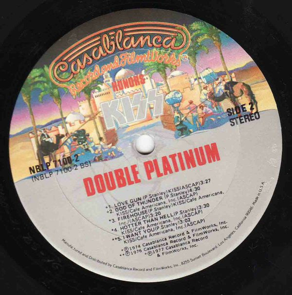 Kiss : Double Platinum (2xLP, Comp, Gol)