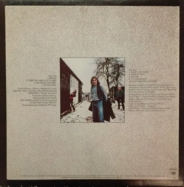 David Gilmour : David Gilmour (LP, Album, Ter)