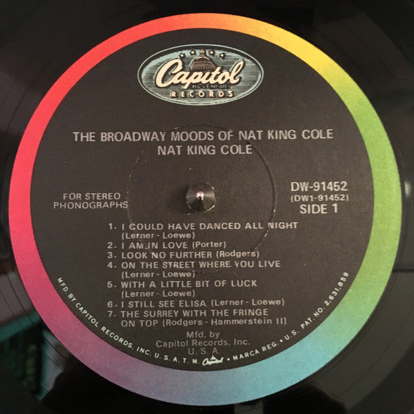 Nat King Cole : The Broadway Moods Of Nat King Cole (LP, Comp, Club)