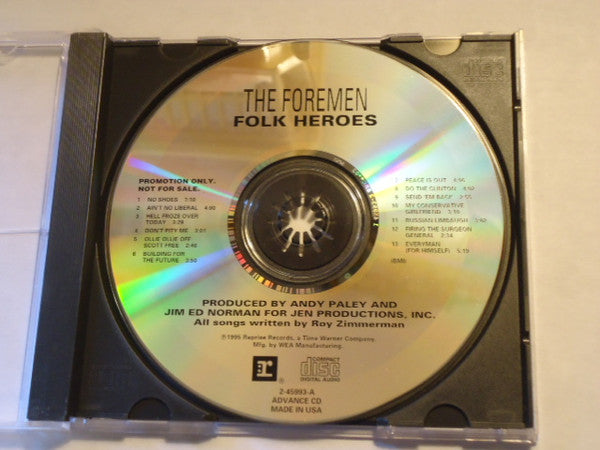 The Foremen :   Folk Heroes (CD, Album, Promo)