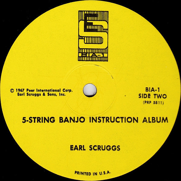 Earl Scruggs : 5-String Banjo Instruction Album (LP, Album)