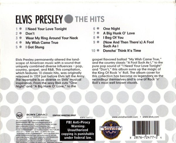 Elvis Presley : 50,000,000 Elvis Fans Can't Be Wrong (Elvis' Gold Records Vol. 2) (CD, Comp, RE, RM)