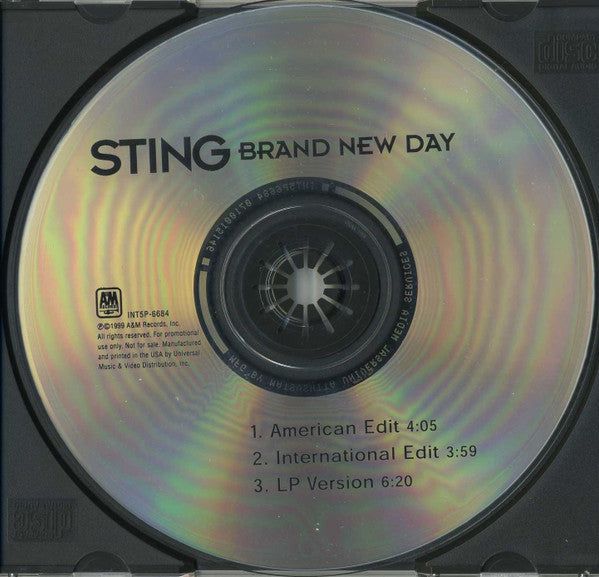Sting : Brand New Day (CD, Maxi, Promo)